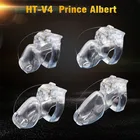 Новинка 2021, резиновое устройство верности для мужчин HT V4, Принц Альберт па, Проколотая клетка для члена, кольцо для пениса, бандаж, пояс, фетиш, секс-игрушки для взрослых