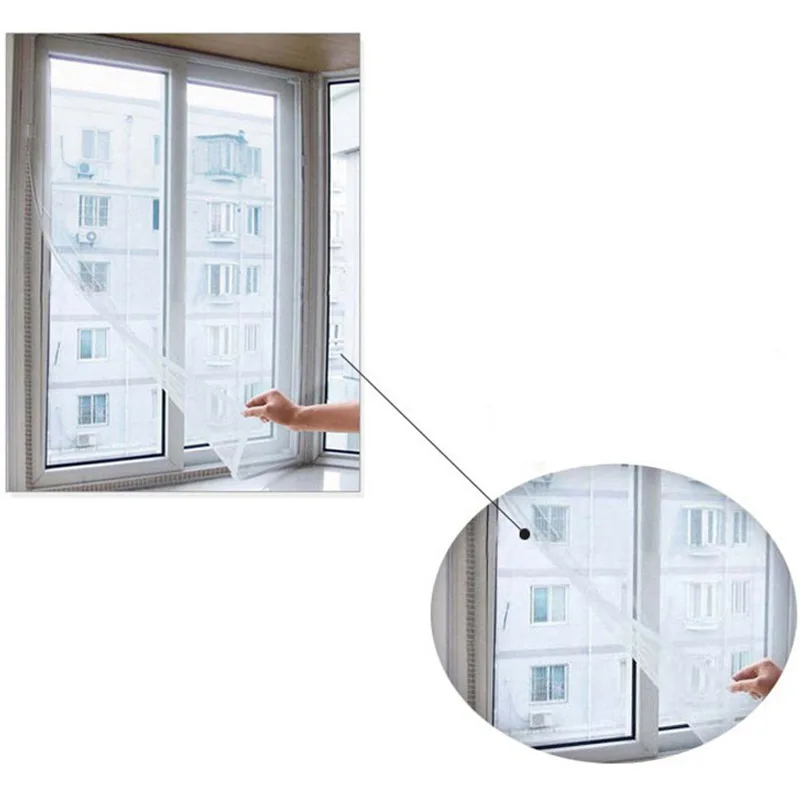 DIY Curtain Protector Fly Screen Inset Mosquito Window Net Mesh Room Cortinas Curtains | Дом и сад