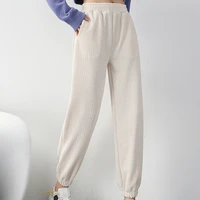 women fashion sport sweatpants sports pants winter trousers warm henille stretch high waist running gym pants