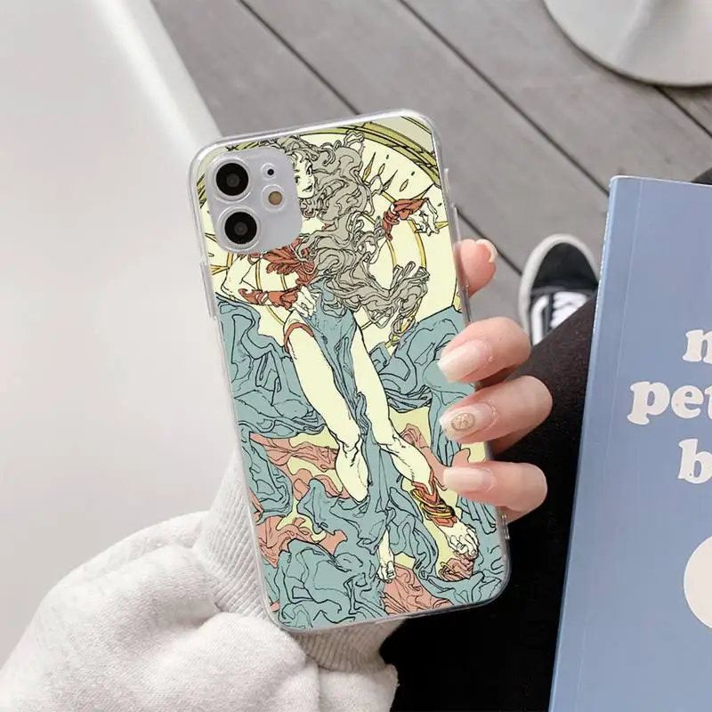

YNDFCNB Fashion Pictures Phone Case For iphone11 12 Pro Max SE 2020 6s 7 8 Plus X Xs Max Xr Transparent Soft Silicone Cover