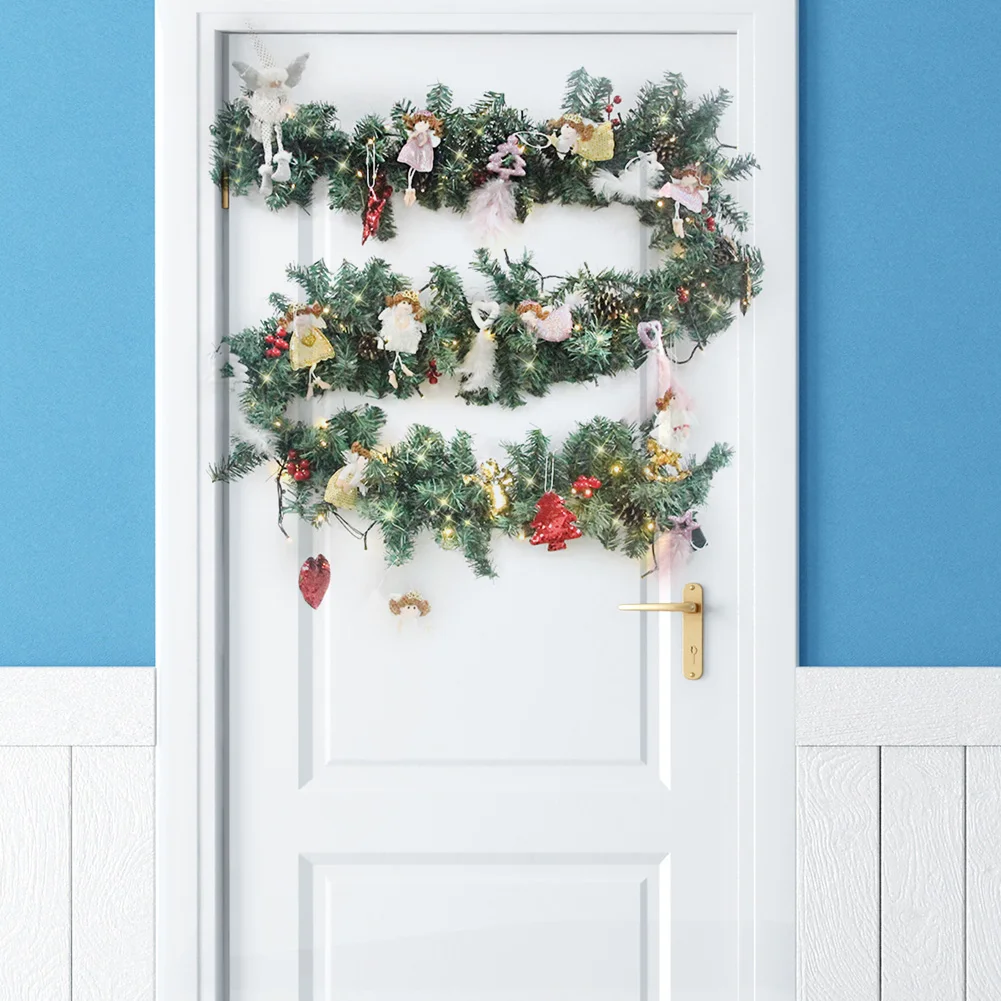 

1pc 2.7m Christmas Garland with Lights DIY Plant Vine for Wedding Home Room Decoration Ornaments Xmas Party Supplies