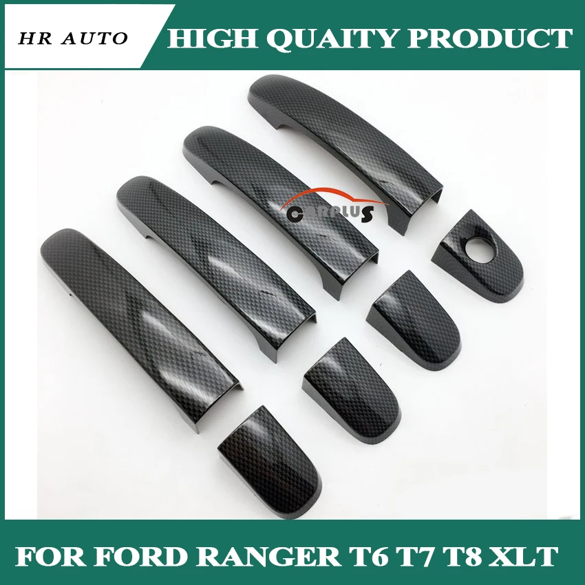 Накладка на дверную ручку из углеродного волокна для FORD RANGER T6 T7 T8 2012 2019 Wildtrak