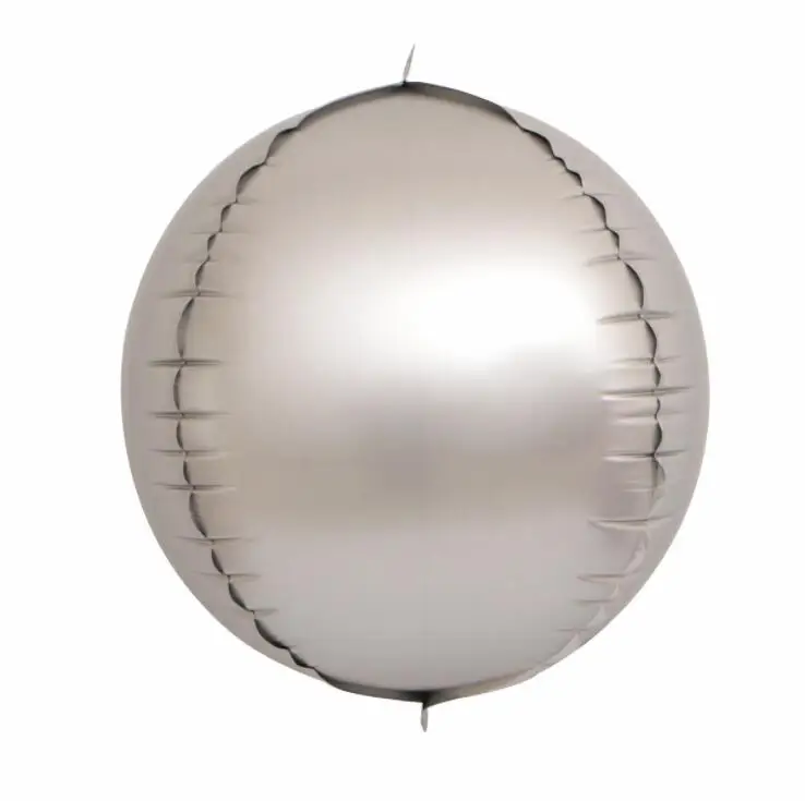 Metal grey 5 шт./партия, 10 дюймов, розовое золото 4D, воздушные шары из алюминиевой фольги, товары для свадьбы, дня рождения, вечеринки, Декор, баллон гелия - Цвет: Metal grey