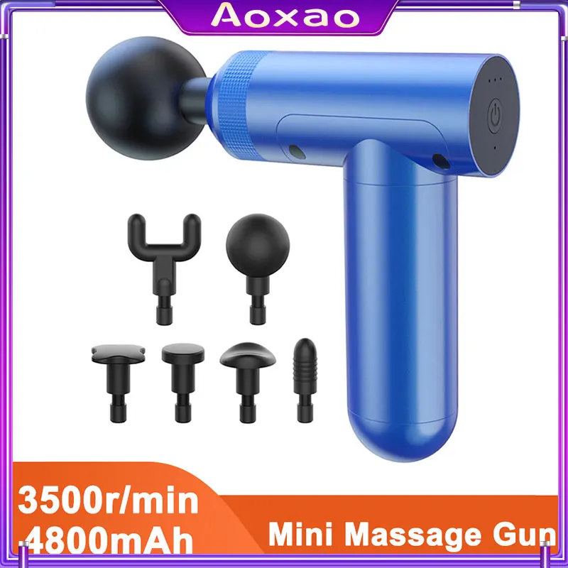 Mini Massage Gun Muscle Relaxation Massager Vibration Fascial Gun Fitness Pistol Massager Health Care Gun For Body