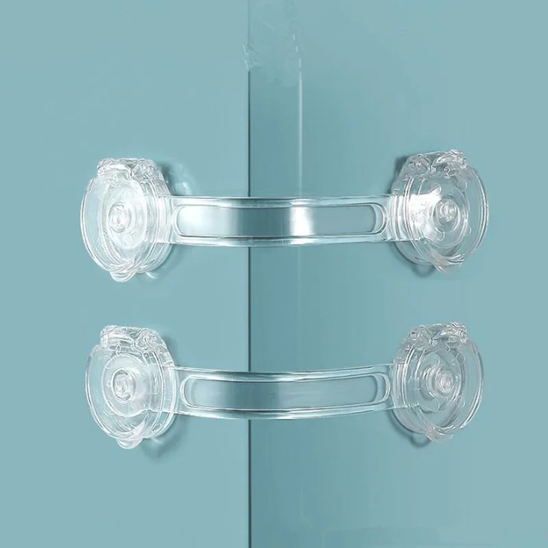 

10Pcs Cabinet Drawer Locks Home Child Safety Lock Protection Fridge Refrigerators Baby Proofing Anti-pinch Safety Buckle