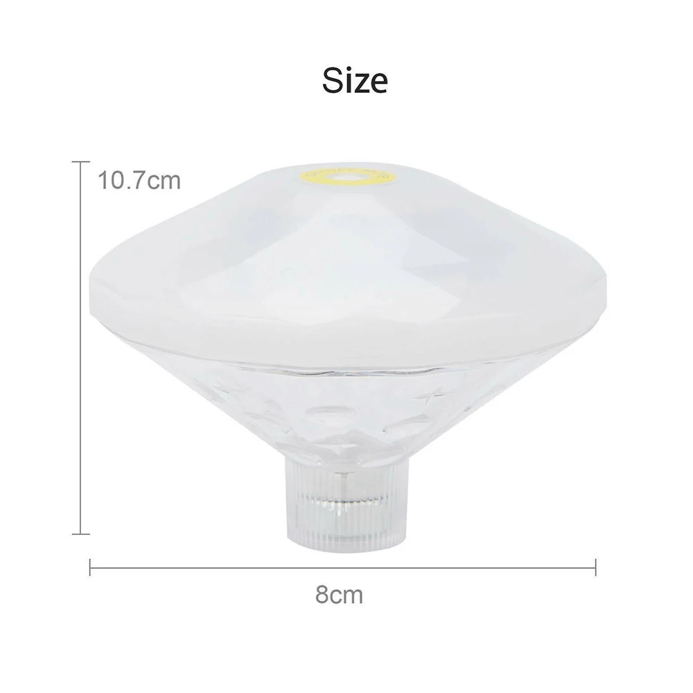 

Subaqueous Hot Spring Swimming Pool Multicolor Waterproof Energy Saving Floating Light-Emitting Diode Lamp