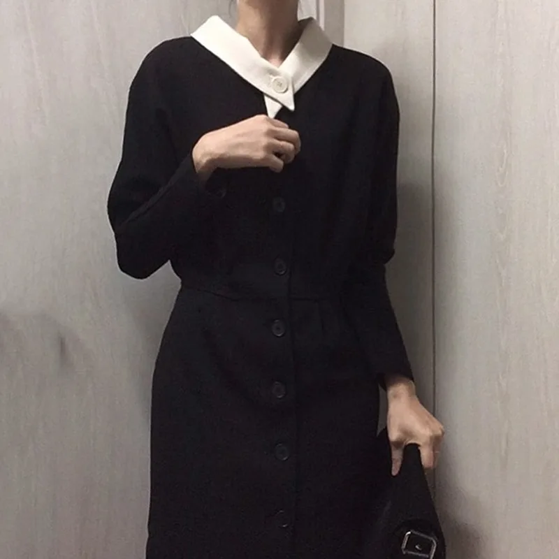 SHENGPALAE 2020 Новое весеннее тонкое женское обтягивающее платье с v-образным вырезом в