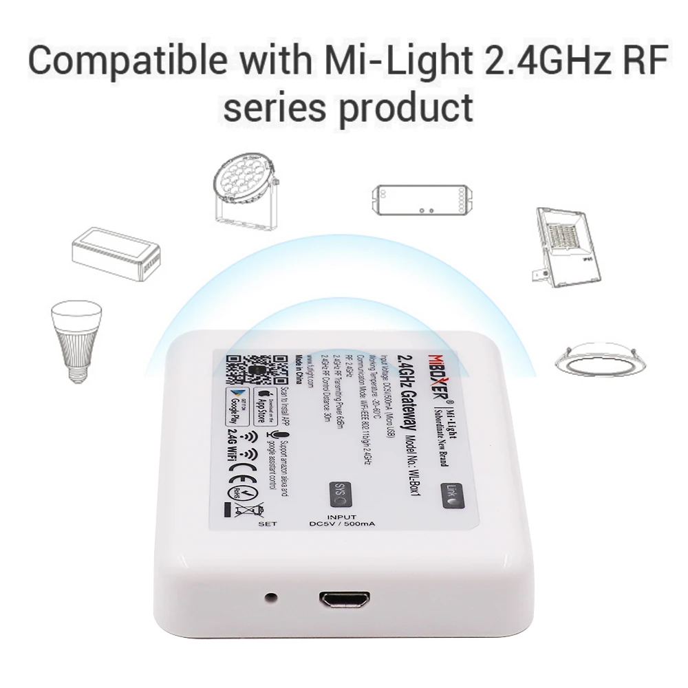 Светодиодный контроллер Milight RGBCCT FUT039 + FUT092 2 4G беспроводной 4-зонный сенсорный