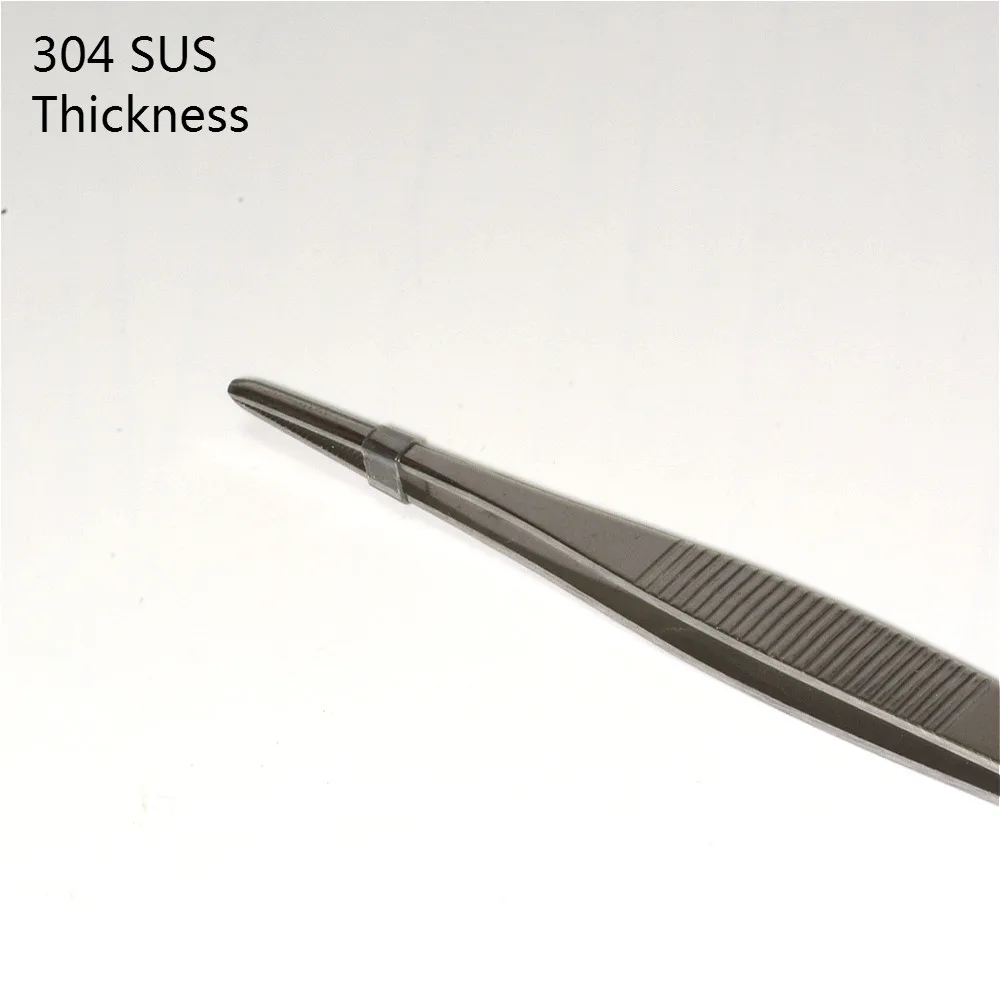 Пинцет хирургический прямой из нержавеющей стали 14 см| |