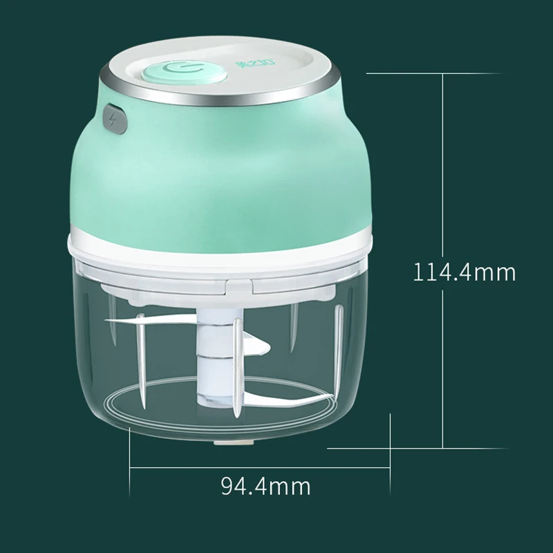

150/230ML Mini Electric Garlic Chopper USB Charging Ginger Masher Machine Sturdy Durable Chili Vegetable Crusher Kitchen Tool