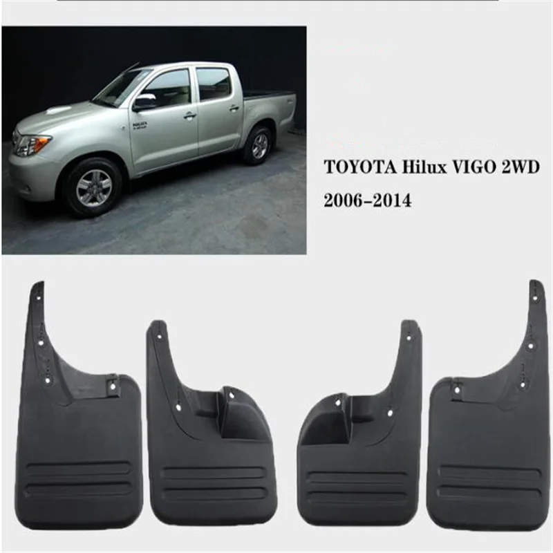 

Car Mudguards 4pcs/set For Toyota Hilux VIGO 2WD 4WD 2006-2014 Mud Flaps Splash Guards Fender