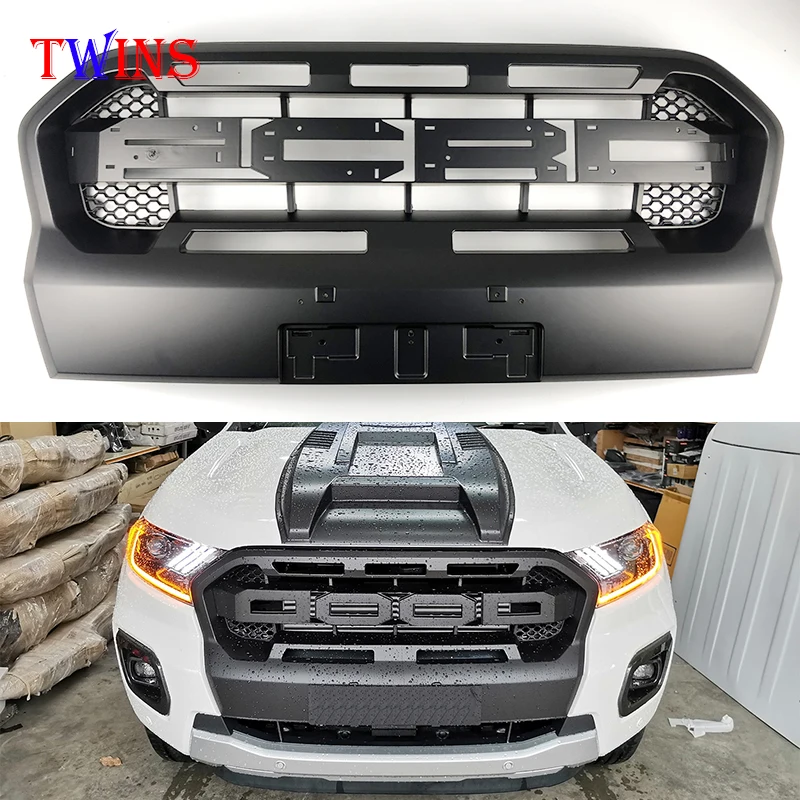

Сетка Maks передний гоночный гриль подходит для Ford Ranger решетка T8 2018 2019 2020 Xl Xlt Wildtrak Mk3 бампер крышка решетка
