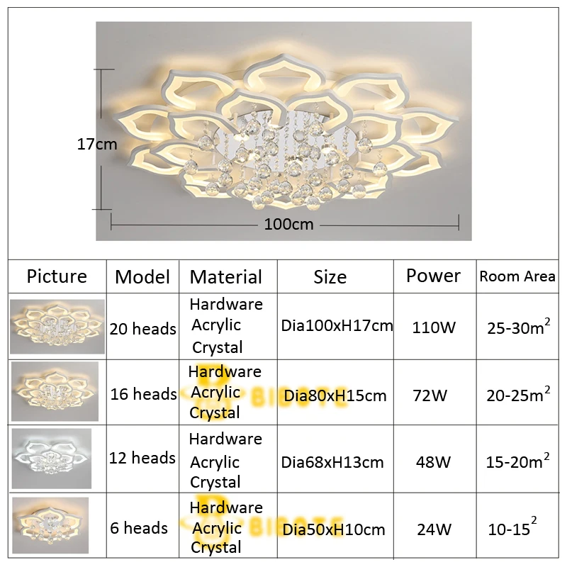 Candelabro LED de cristal para sala de estar, luces de techo modernas para dormitorio, cocina, Lustres de iluminación interior, accesorios de iluminación
