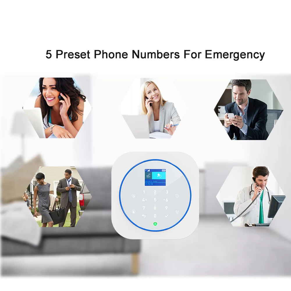 ZONCENT G12 Домашняя охранная сигнализация комплект Tuya Wi-Fi GSM поддержка приложений