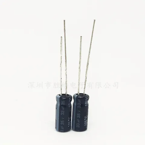 Алюминиевый электролитический конденсатор 35 в 33 мкФ, объем 5*11 мм, размер DIP: 5x11 (мм), 50 шт.