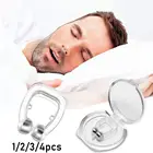 Силиконовый магнитный зажим для носа против храпа, устройство против храпа, стопор для носа, товары для лечения храпа, стоп-зажимы, устройство для помощи во сне
