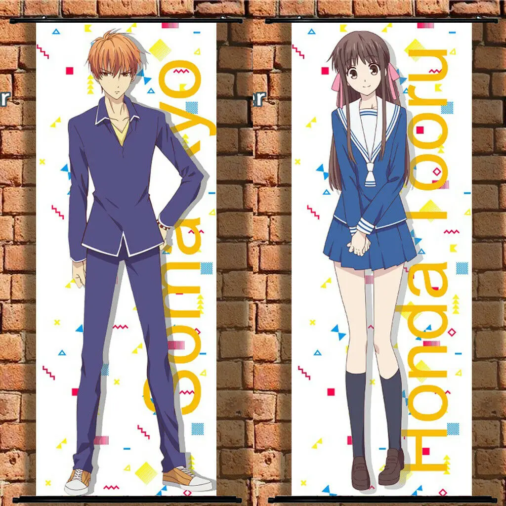 Длинный тканевый плакат настенный свиток аниме корзина фруктов Honda Tooru Soma Кио 105x40