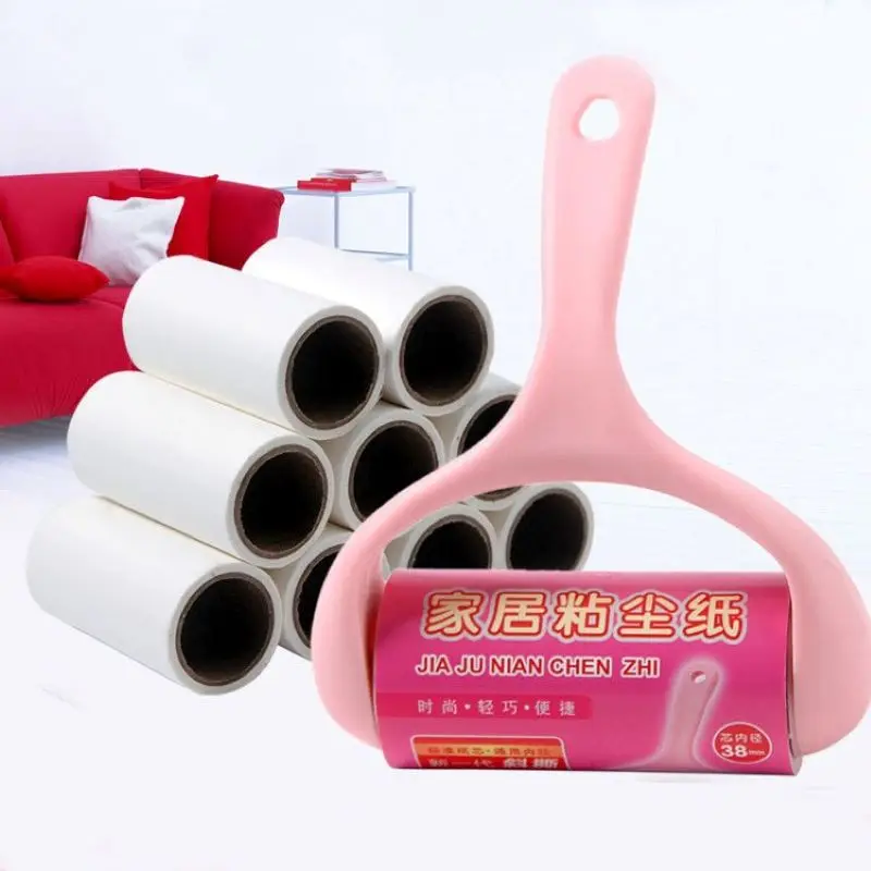 

10cm 1pc dust sticky paper roller oblique viscidula tear type except clothes stained dust brush laundry hair removal fur removal