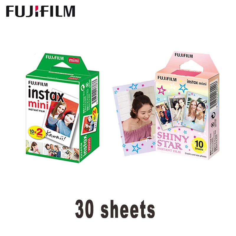 

Fujifilm Instax Mini 11 8 9 Film shiny star/white Fuji Instant Photo Paper 30 Sheets For 70 7s 50s 50i 90 25 Share SP-1 2 Camera
