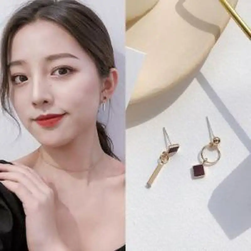 Серьги женские в хипстерском стиле маленькие серьги Корейском