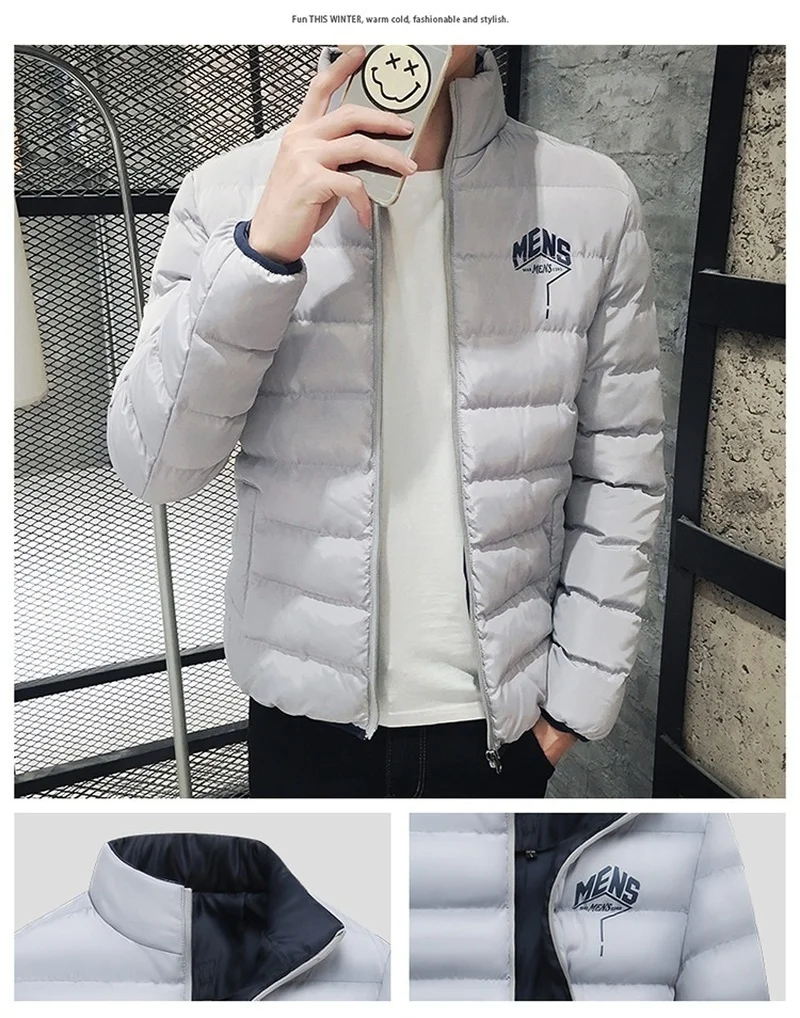 

ZOGAA Fashion Men Winter Coat Cotton Puffer Down Jacket Thicken Parka Outwear Overcoat Plus Size M-4XL Casual Mens Slim Parkas