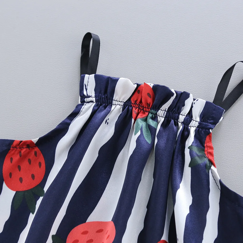 Милые Мультяшные пижамы для маленьких девочек летний розовый комплект одежды