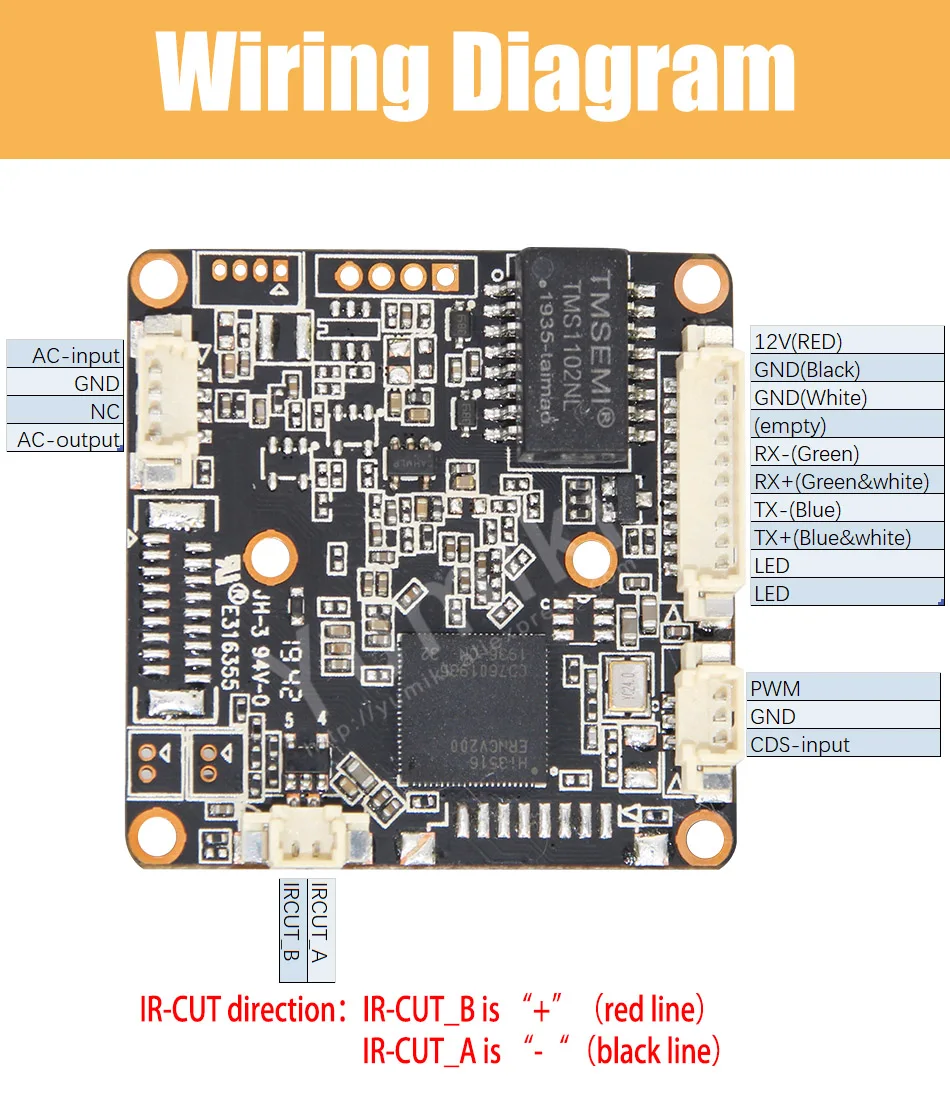 H.265/H.264 3MP Hi3516EV200 + S03 1/2.9 &quotIP камера Модульная плата низкого освещения ONVIF P6Spro P2P