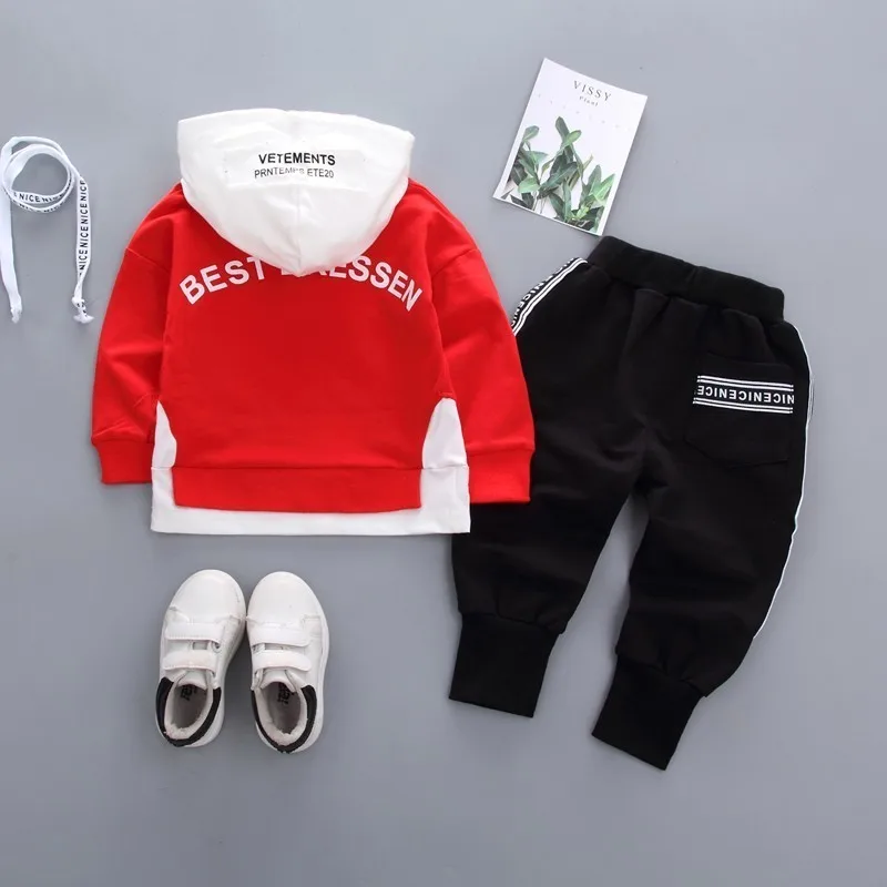 Новинка Сезон весна-осень Детская одежда из хлопка для мальчиков и девочек