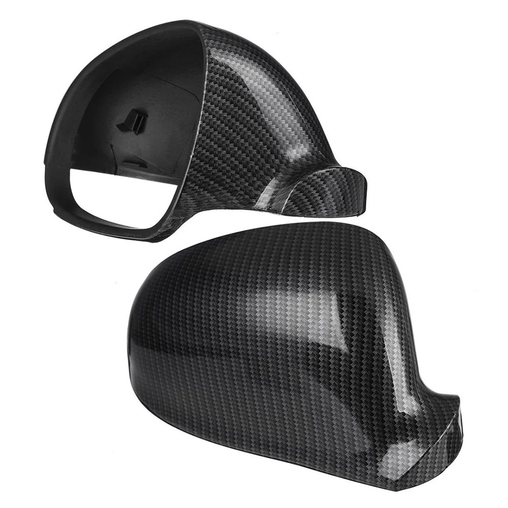 

2pcs Rearview Mirror Cover Car Carbon Fiber Side Rear View Mirror Cover for VW Golf Rabbit Jetta MK5 2007 2008 2009 Auto Parts