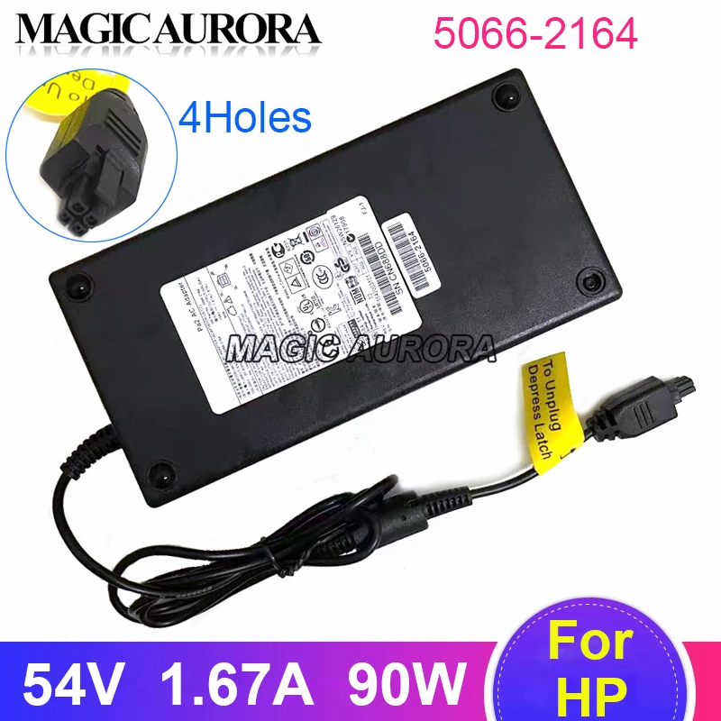 54V 1.67A PA-1900-2P-LF Power Adapter 5066-2164 Pa2 For HP 2530-8-POE+ SWITCH 1820 J9982A 2930F 8G 2SFP ARUBA 2530F-8POE Charger