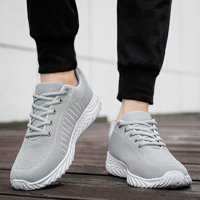

3 Colors Men'S Shoes Mesh Breathable Lace Up Lightweight Comfortable Mixed Color Tenis Masculino Chaussure Homme Taille 48