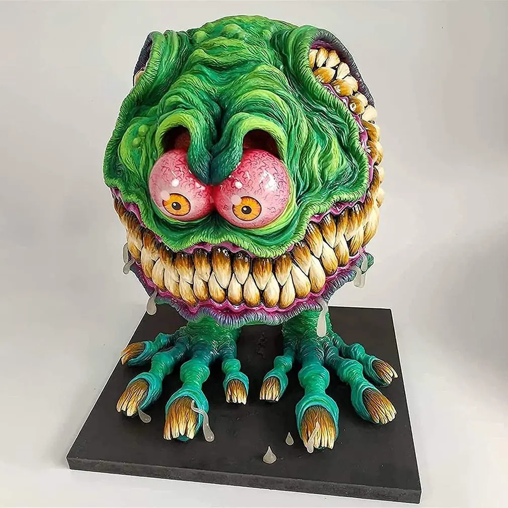 

Angry Big Mouth Monster Statue Scary Monster Resin Crafts Halloween Decoration Resin Figurines Crafts Home Decor Sculpture