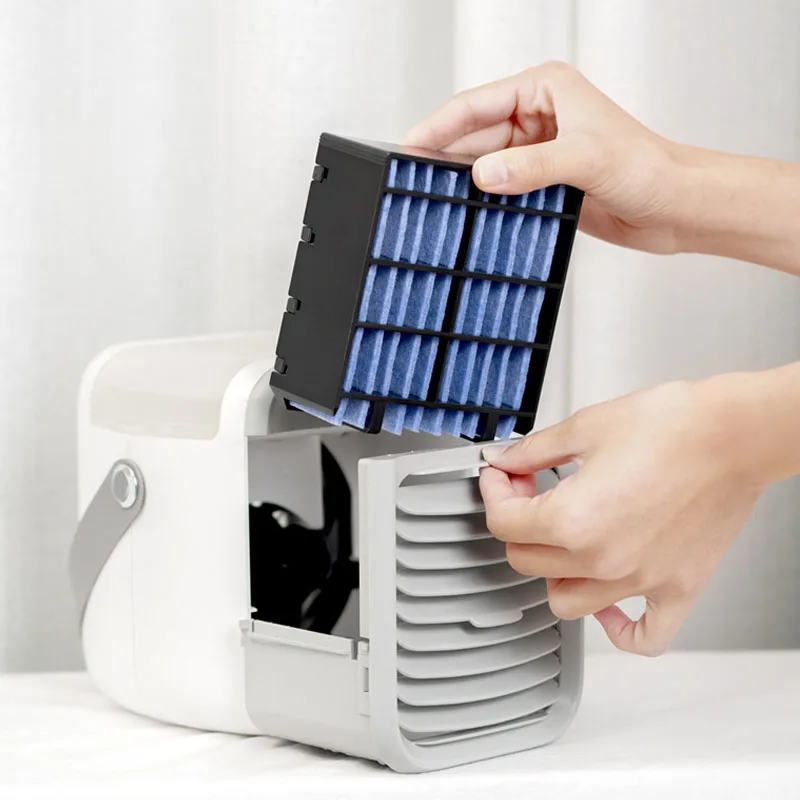 

Portable Mini Air Conditioner Fan Personal Space Cooler Home Office Desk Air Conditioning