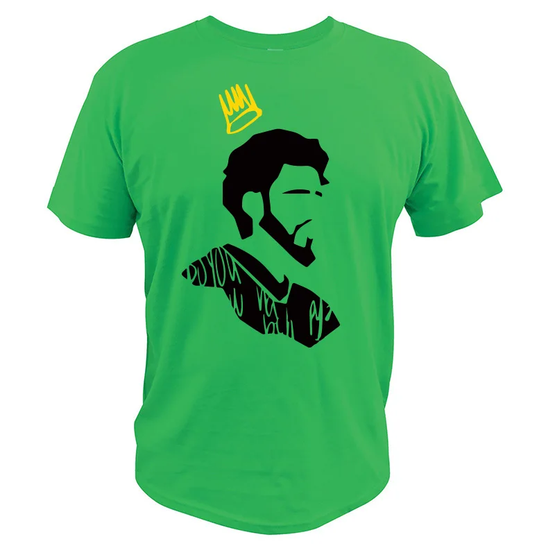 Европейский размер 100% хлопок футболка американский рэппер J Cole топы одежда Song 1985