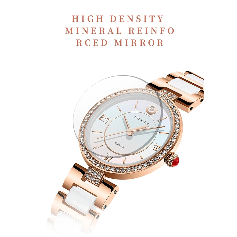 Новые модные креативные женские часы NIBOSI браслет керамические