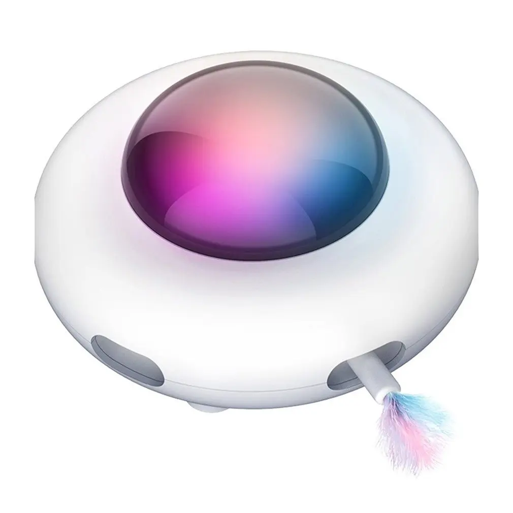 

Электрическая игрушка для кошек, Умная игрушка для кошек с автоматическим управлением, игрушка для кошек, чистящая кошачьи волосы, USB-зарядк...