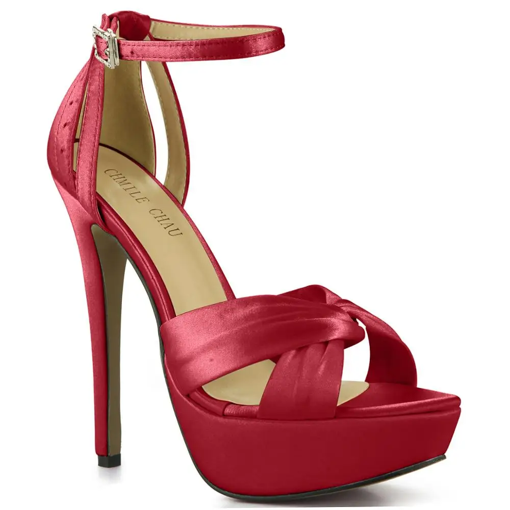 Декорированная элементами из атласа цвета слоновой кости Свадебная обувь для