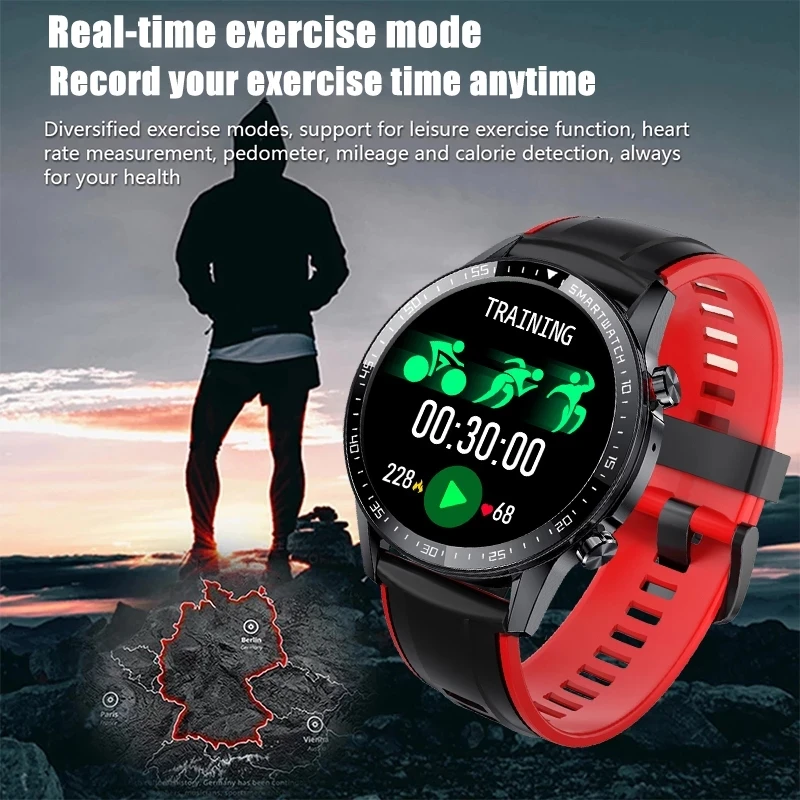 

2021 Business Smart Watch Bluetooth Call Smartwatch Men Sport Fitness watch Women Bracelet Clock For Android Honor Huawei Xiaomi