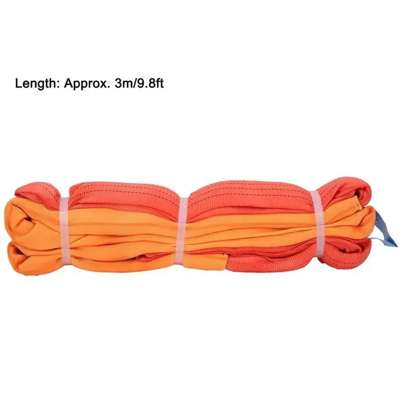 5 Ton 3m Flexible Webbing Lifting Hoist Strap Polyester Heavy Duty Endless Slings | Инструменты