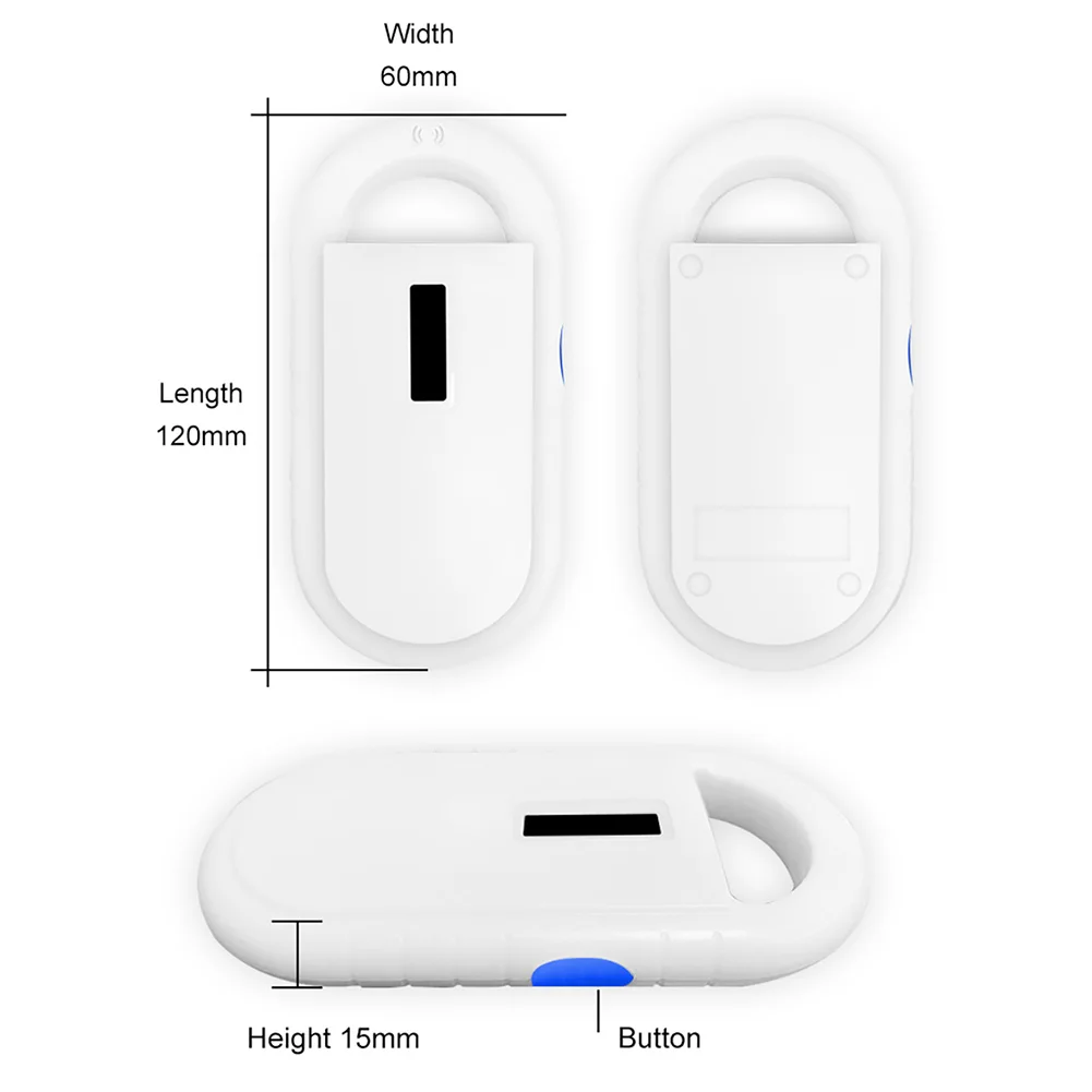 

Handheld Pet ID Microchip Scanner Rechargeable Dog Cat Animal RFID Reader