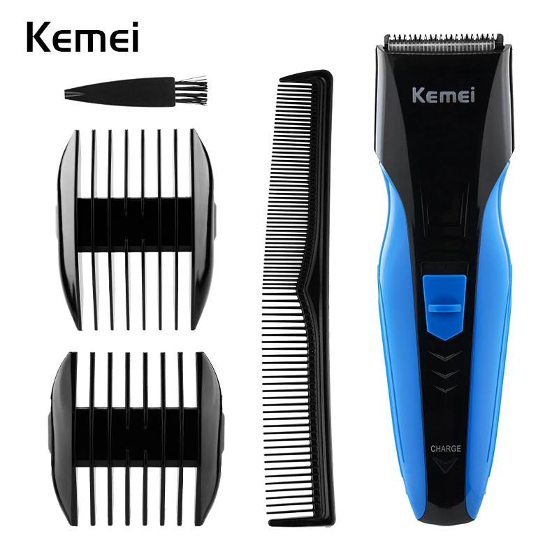 

Kemei Home Rechargeable Wireless Electric Hair Clipper With 4 Limit Combs Quick Haircut Portable Hair Trimming Tool 35D