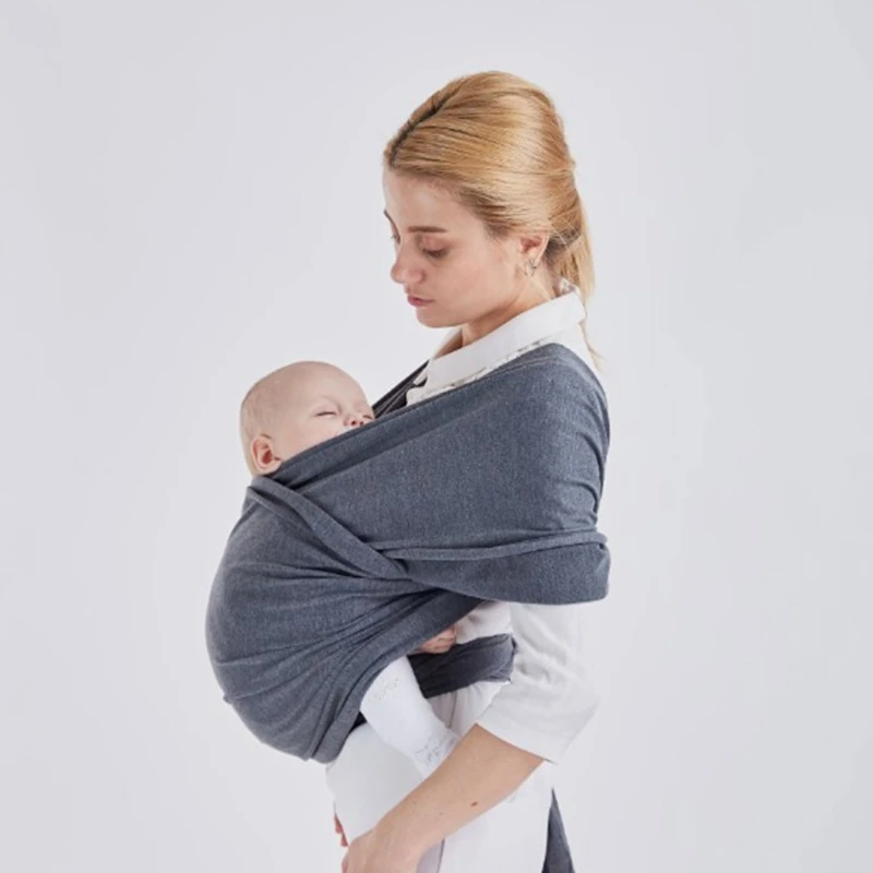 

Multifunctional Newborn Infant Sling Wrap Baby Stretchy Carrier Backpack Front Holding Shoulder Belt X-shaped Carrying K3NE