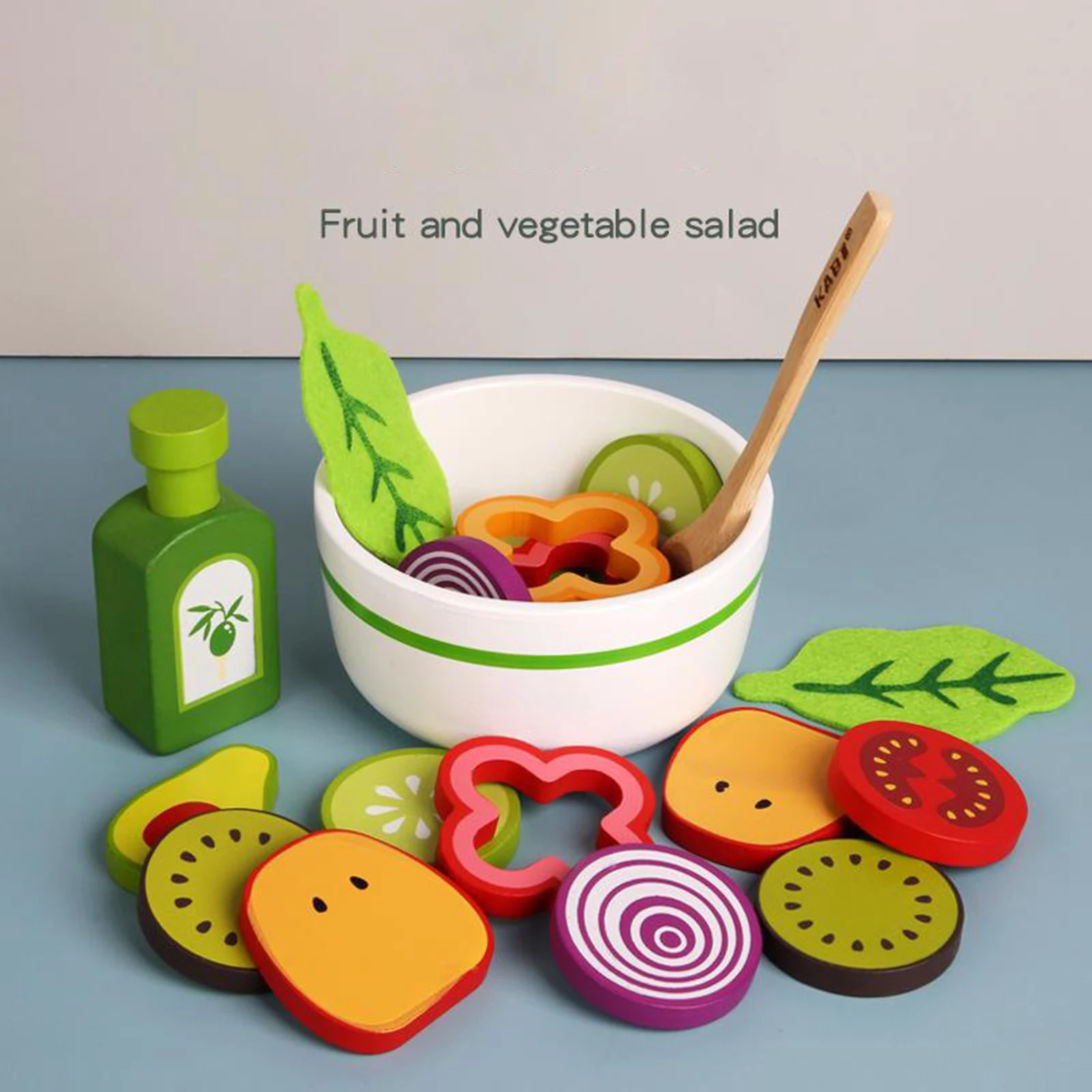 

Pretend Food Fruits Vegetable Playset Educational Learning Toy Kitchen Play Food for Boy Girl Kids