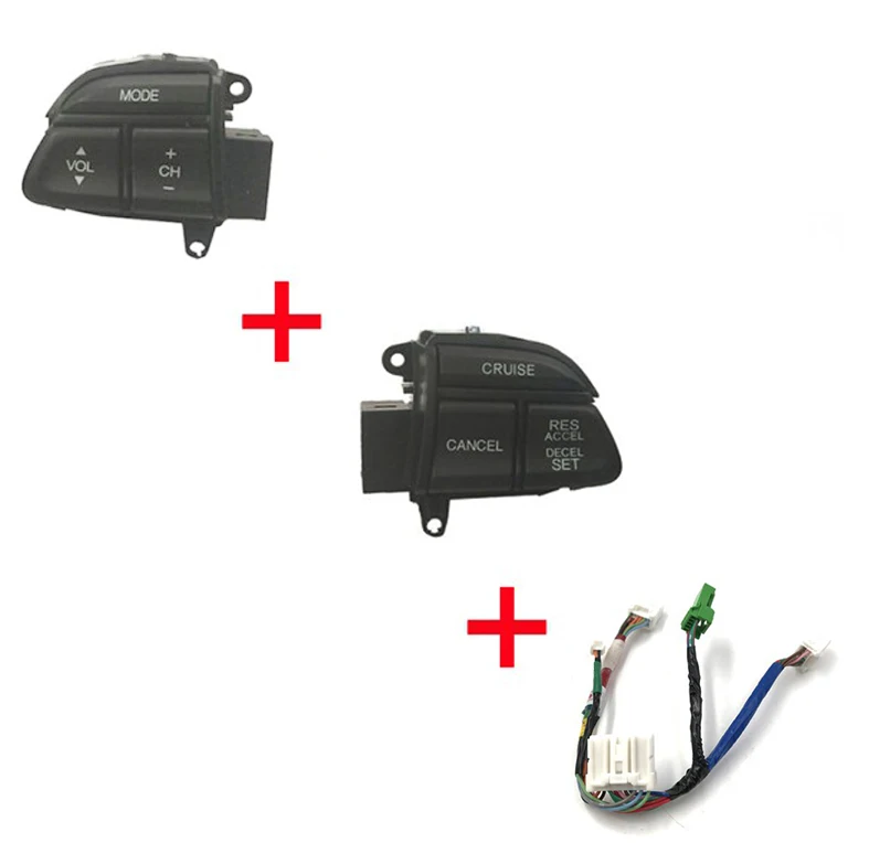 A set Руль круиз-контроль переключатель для honda ACCORD Odyssey Crosstour рулевое радио кнопки 36770-TA0-A11 35880-TA0-A01 - Цвет: A set