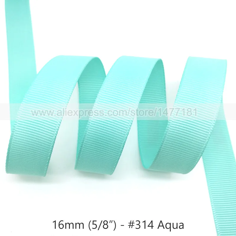 314 Aqua 20 ярдов) 16 мм корсажная лента высокого качества 5/" 1,6 см белая черная розовая красная синяя Фиолетовая лента корсажная лента для рукоделия - Цвет: 314 Aqua