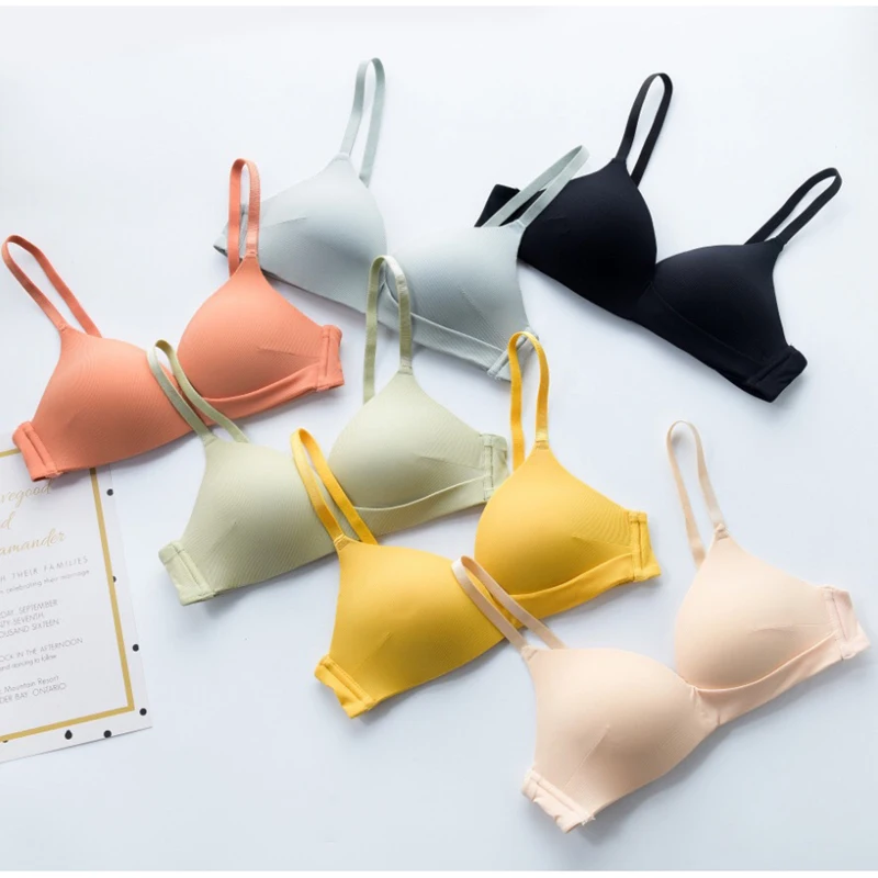 Черный бюстгальтер-Пушап для женщин Bralette женский беспроводной бюстгальтер пуш-ап Brallete женский s плюс размер нижнее белье Mujer удлиненный сексуальный