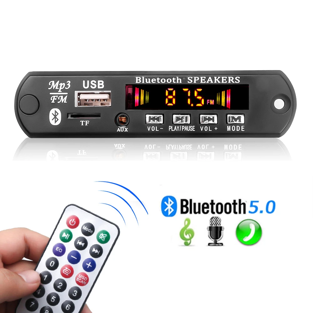 

Mp3-плеер AUX с поддержкой Bluetooth 3,5 и микрофоном, 5,0 мм