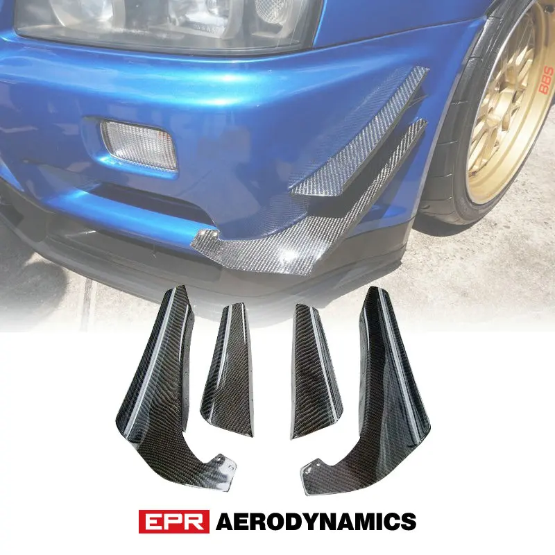 4 шт. передний бампер из углеродного волокна для Nissan Skyline R34 GTR | Автомобили и