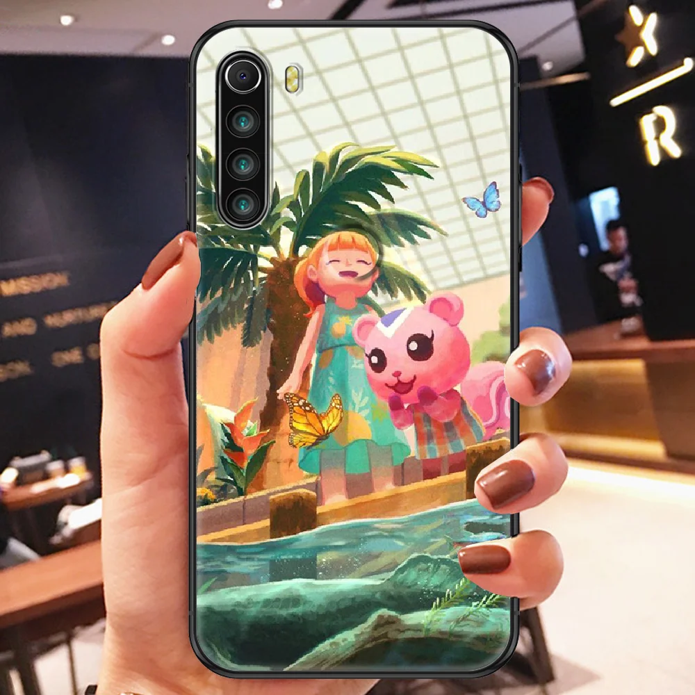 

Animal Crossing New Horizons Phone case For Xiaomi Redmi Note 7 7A 8 8T 9 9A 9S K30 Pro Ultra black fashion Etui art coque tpu
