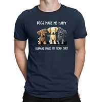 dogs make me happy humans make my head hurt t shirt dog lover shirts mens tee